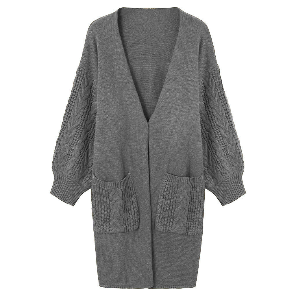 Women's cozy cardigan with pockets NOVAE