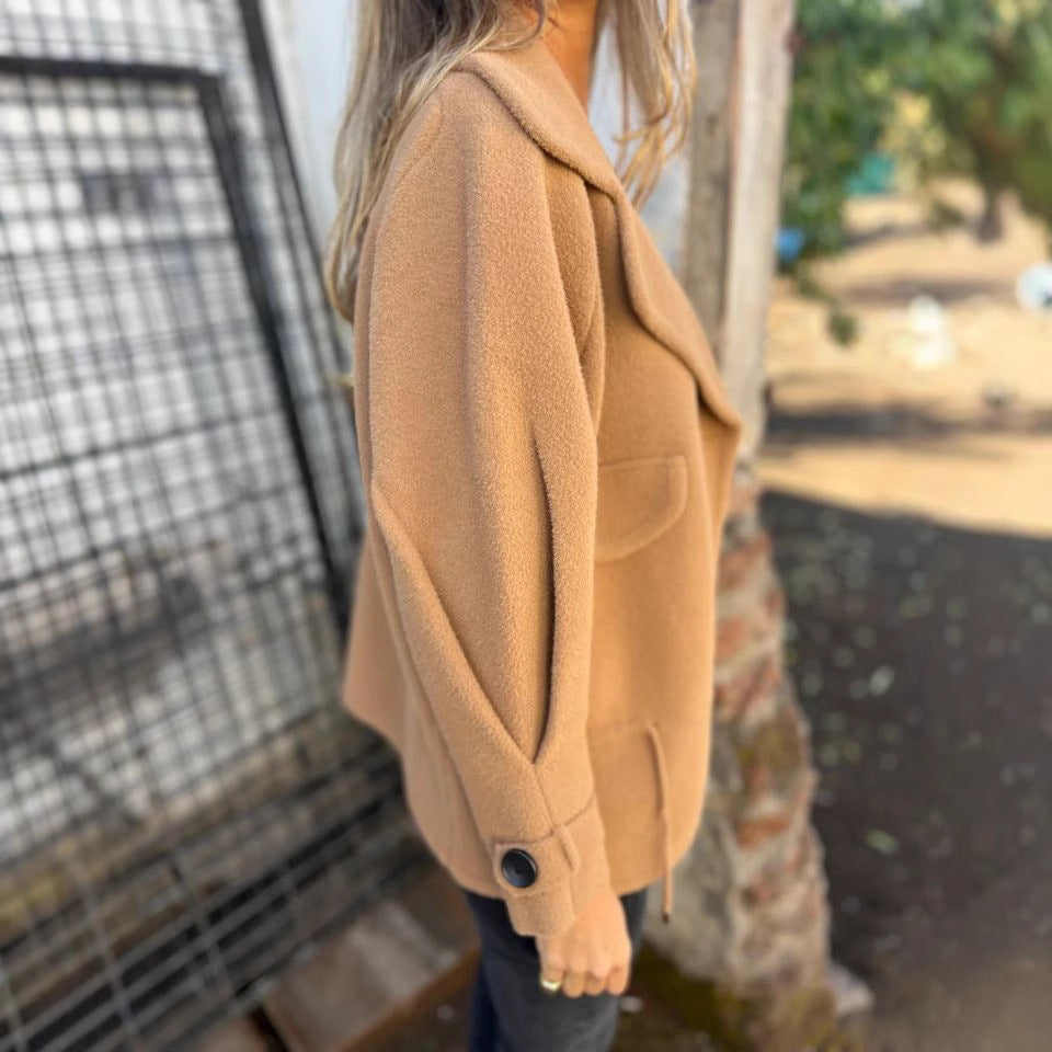 Women's cozy oversized wool jacket NOVAE