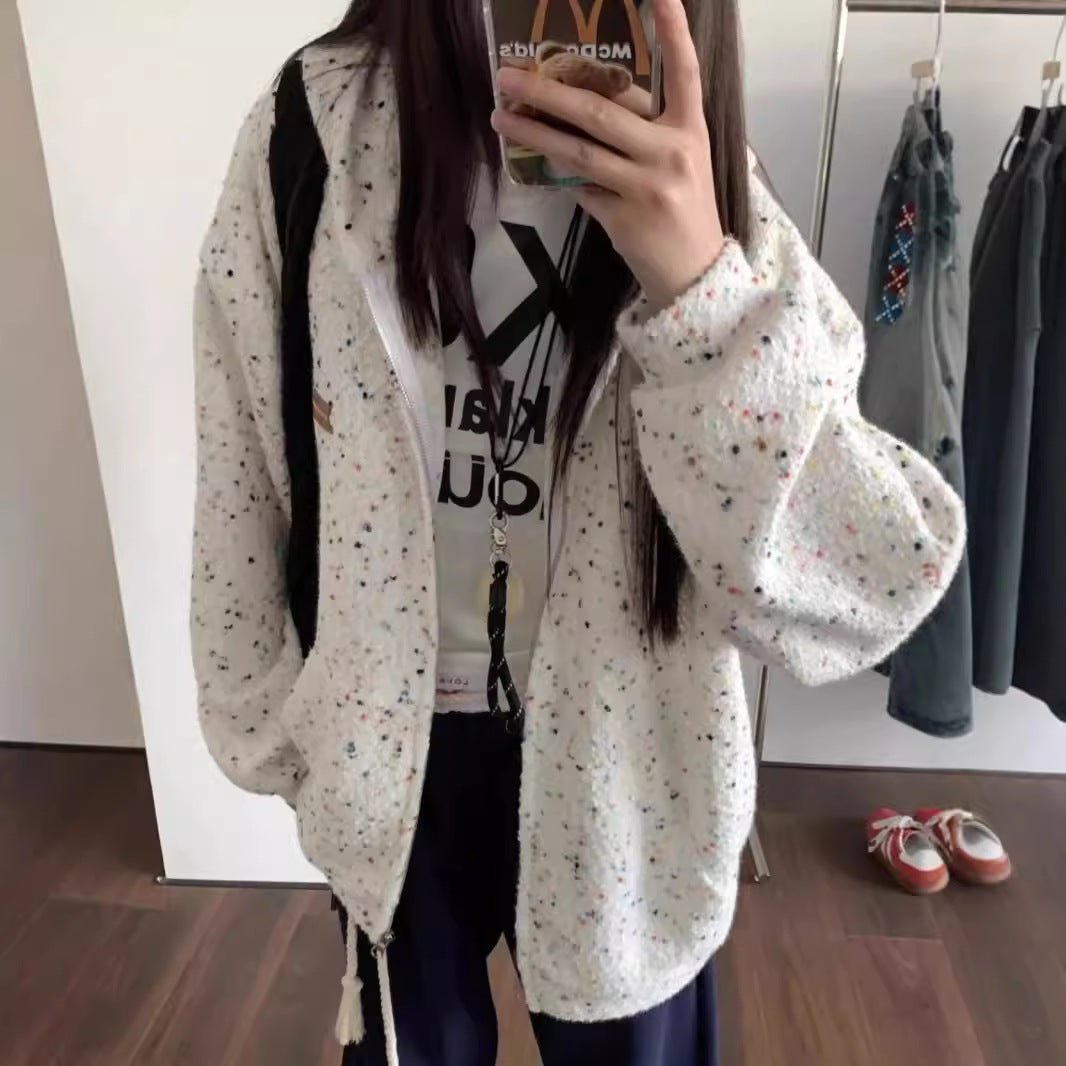 Women's air-cushioned jacket with practical zipper and side pockets NOVAE