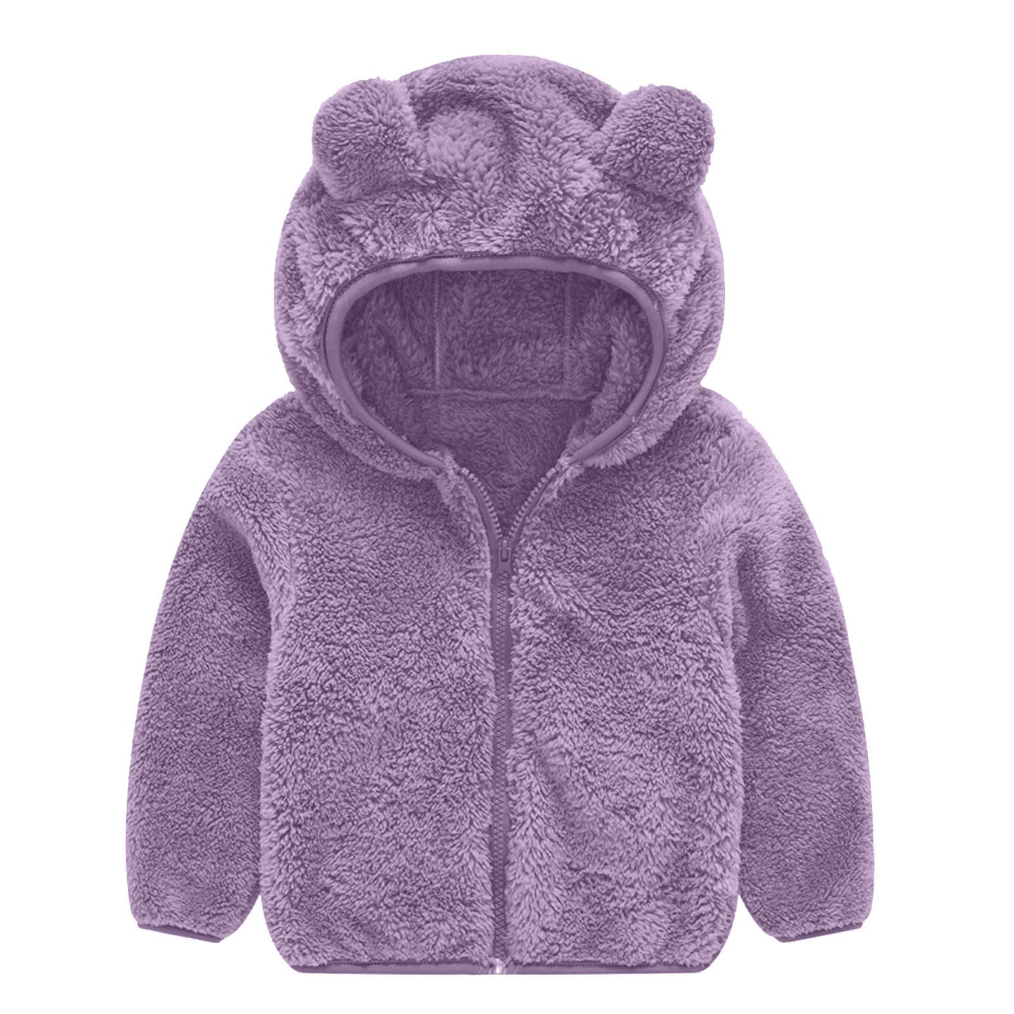 Women's fleece jacket with cute bear ear design NOVAE