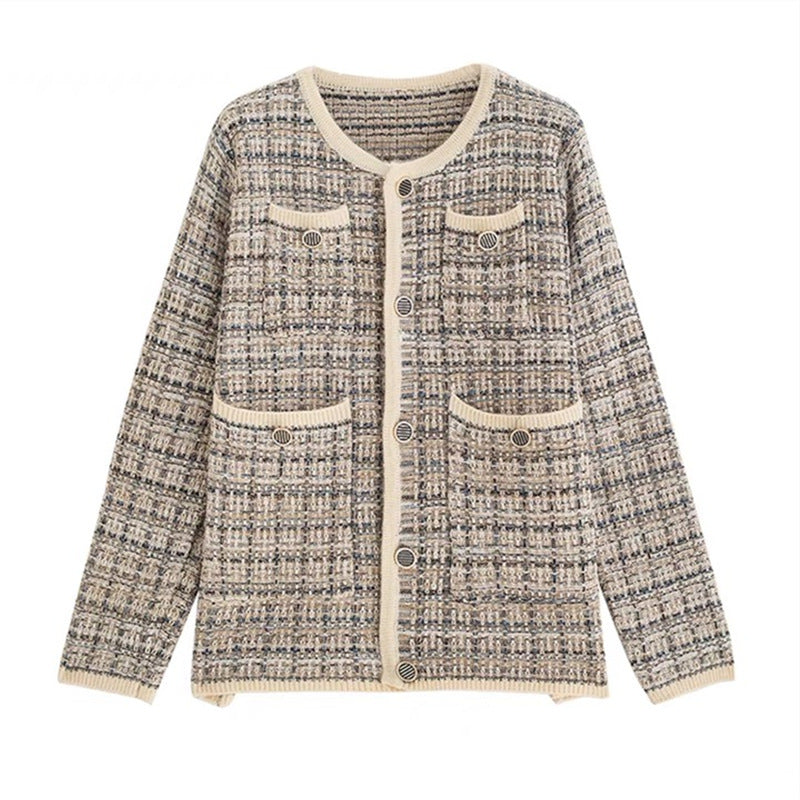 Women's cardigan with elegant design and practical pockets NOVAE