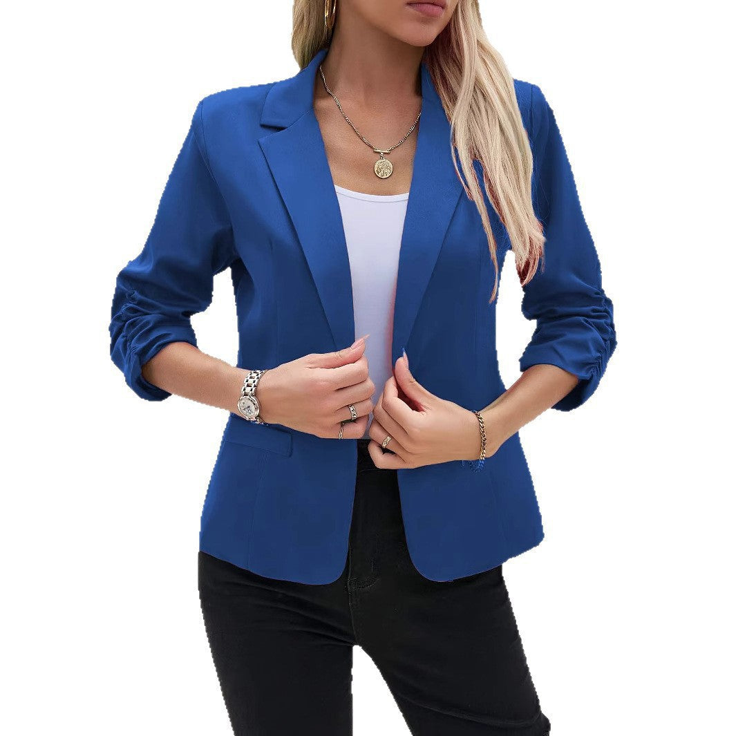 Women's blazer in an elegant style with sophisticated puff sleeves NOVAE