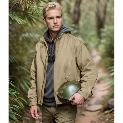 Men's versatile outdoor jacket with practical pockets and weatherproof material NOVAE