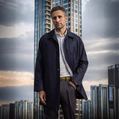 Men's weatherproof transitional jacket with practical pockets NOVAE