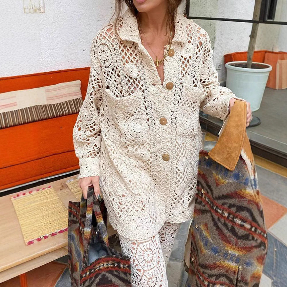 Women's modern crochet jacket NOVAE