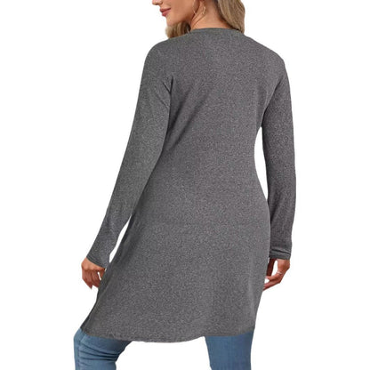 Women's asymmetrical long-sleeved shirt NOVAE