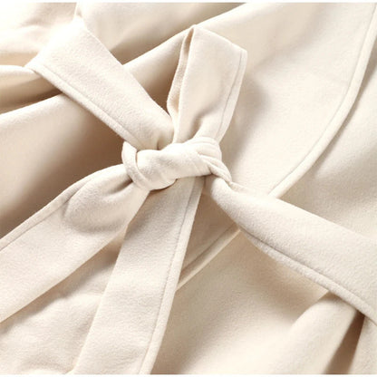 Women's fashionable wrap jacket with belt and elegant cut NOVAE