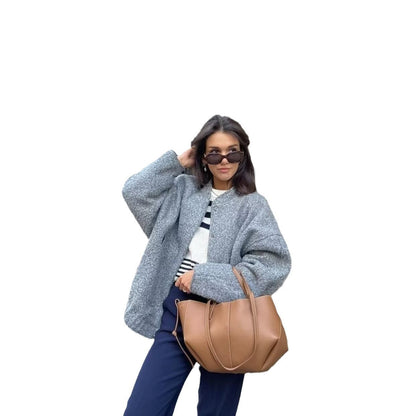 Women's casual oversized jacket made of high-quality fabric NOVAE