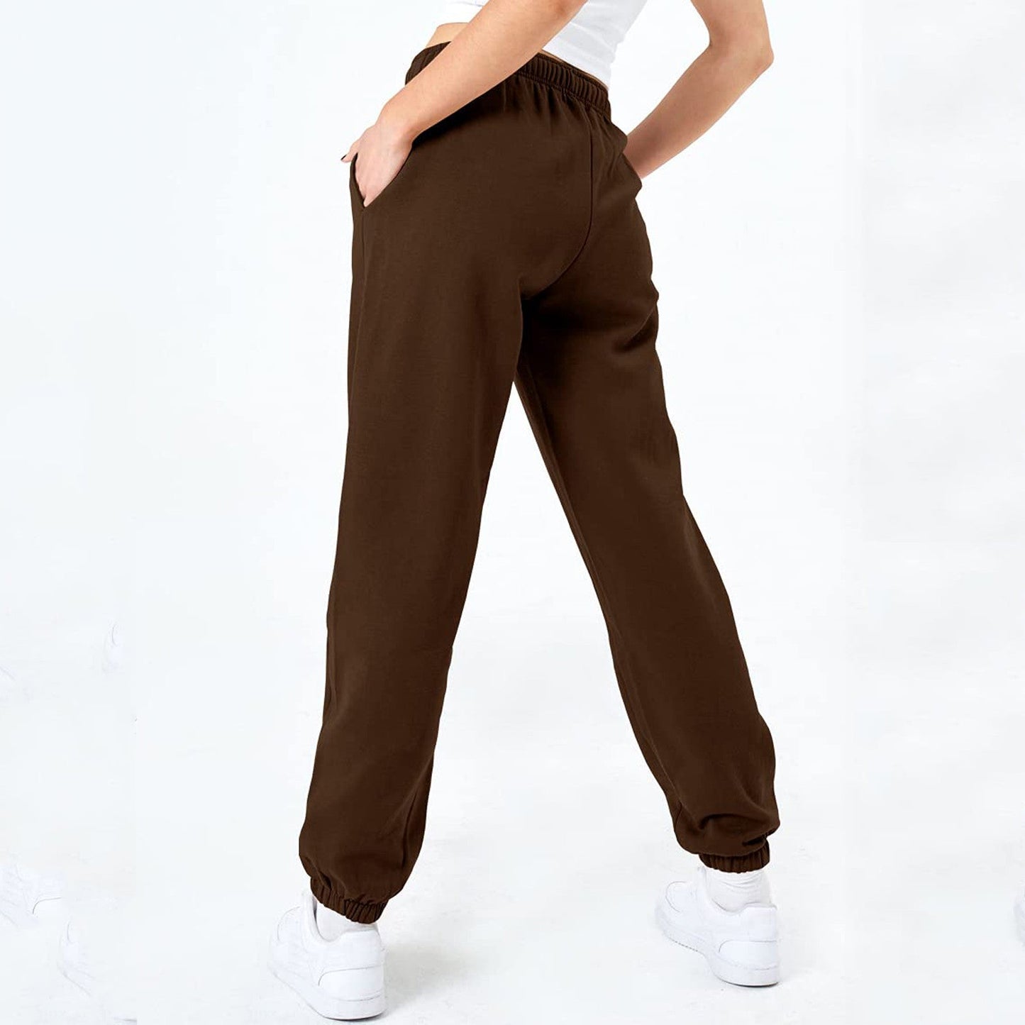 Women's Comfortable Leisure Trousers with Drawstring and Stylish Cuffs NOVAE