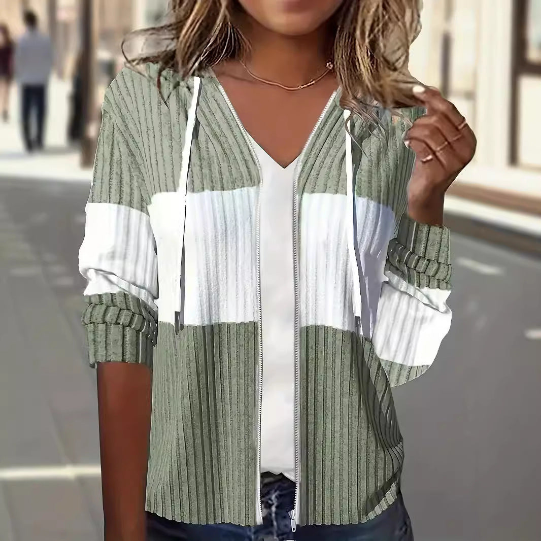 Women's Urban Cardigan with Zipper and Hood NOVAE