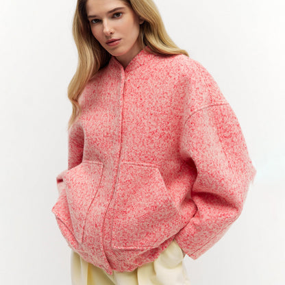 Women's sporty oversized jacket with elegant button details and a casual cut NOVAE