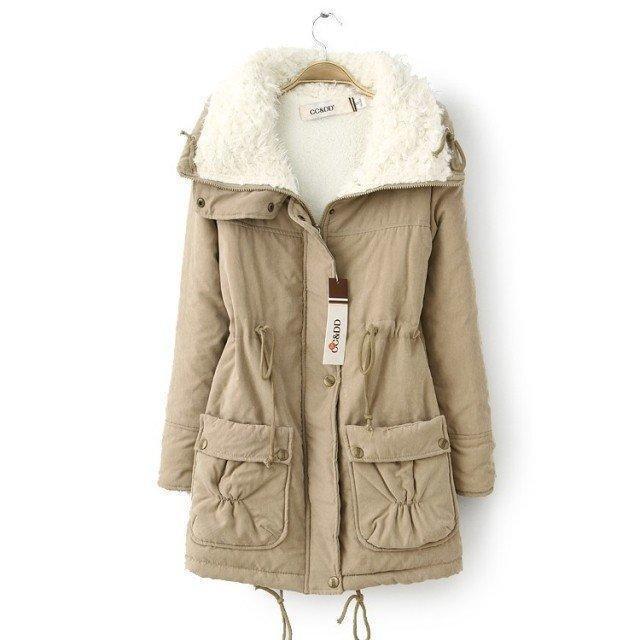 Women's casual quilted jacket with cozy lining and adjustable waist drawstring NOVAE