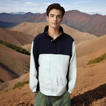 Men's functional transitional jacket with high collar NOVAE