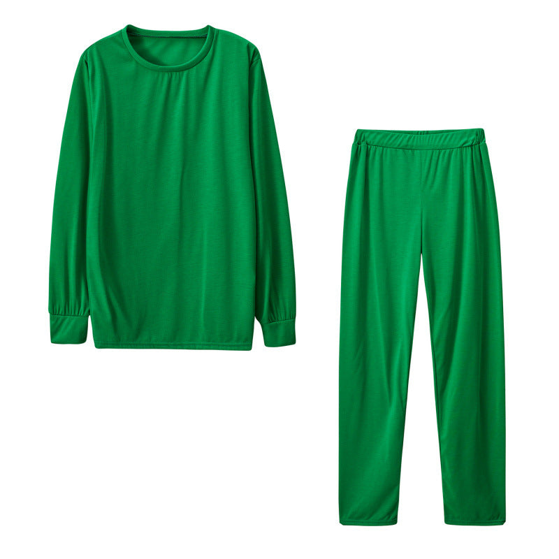 Women's Long Sleeve Pajama Set with Elastic Pants NOVAE