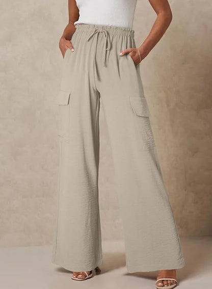 Women's cargo trousers in lightweight jersey NOVAE