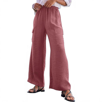 Women's cargo trousers in lightweight jersey NOVAE