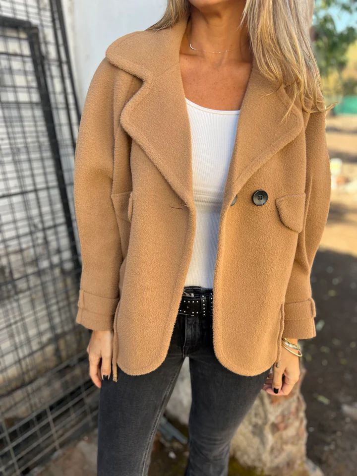 Women's cozy oversized wool jacket NOVAE