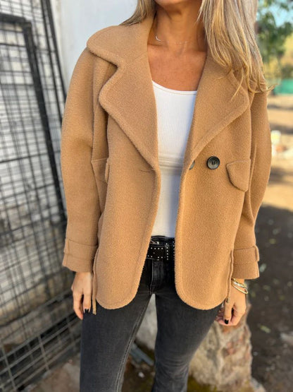 Women's cozy oversized wool jacket NOVAE