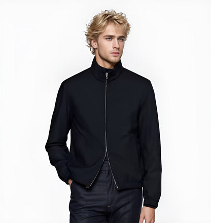 Men's lightweight transitional jacket with high collar NOVAE