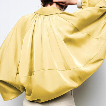 Women's lightweight oversized silk jacket NOVAE