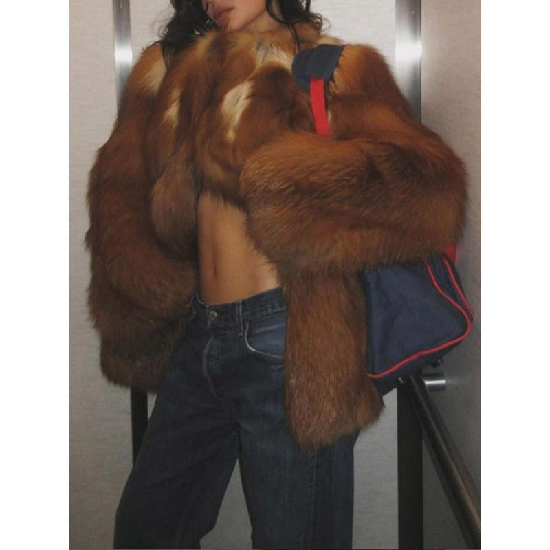 Women's faux fur jacket NOVAE