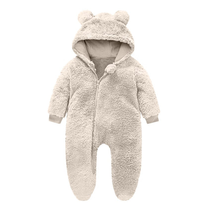 Toddler Fleece Overall with Bear Ears NOVAE