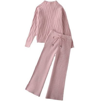 Women's set consisting of a knitted sweater and wide-leg trousers NOVAE