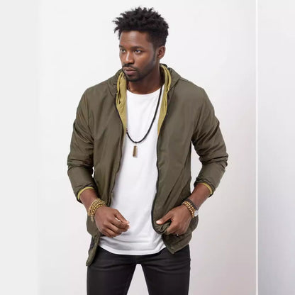 Men's lightweight transitional jacket with practical pockets NOVAE