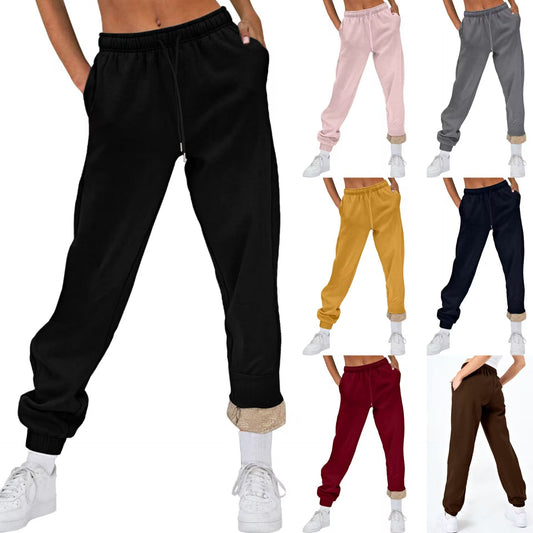Women's Comfortable Leisure Trousers with Drawstring and Stylish Cuffs NOVAE