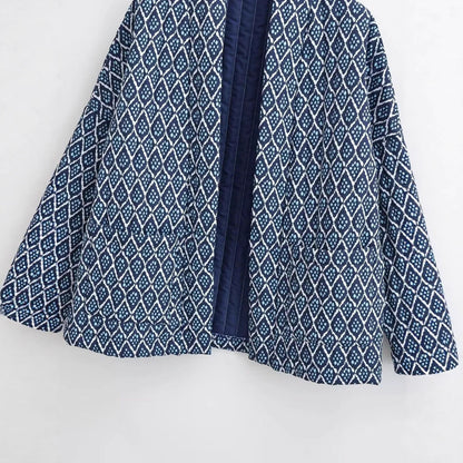 Women's kimono jacket with elegant pattern and relaxed fit NOVAE