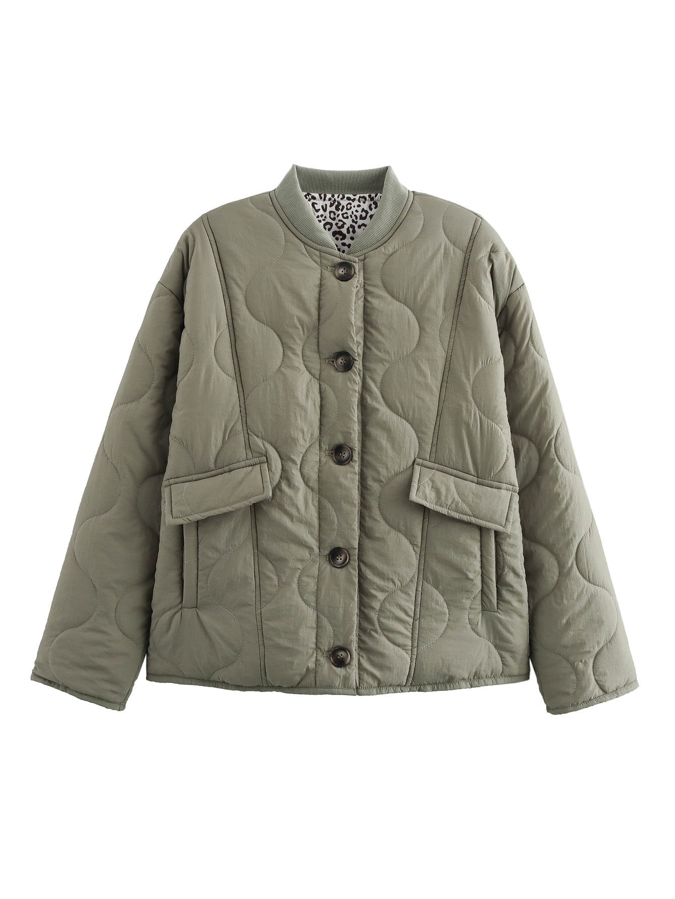 Women's quilted transitional jacket with practical pockets NOVAE