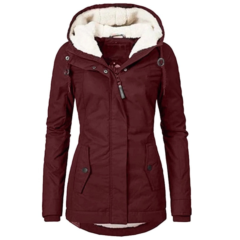 NOVAE Hot Autumn Jacket: Wind and Water Resistant Weather Protection for Women